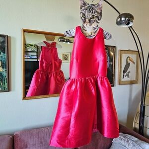 Kate Spade Pink Fit & Flare Bow Back Dress